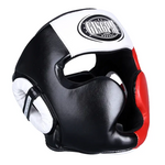 Casque MMA noir rouge et blanc Gingpai - Vignette | SacDeFrappe.fr