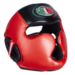 Casque MMA rouge et noir Gingpai - Vignette | SacDeFrappe.fr