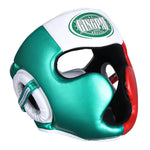 Casque MMA vert rouge et blanc Gingpai - Vignette | SacDeFrappe.fr