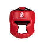 Casque boxe enfant rouge WorthDefence - Vignette | SacDeFrappe.fr