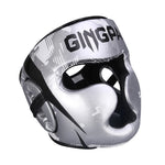 Casque boxe sparring gris et noir Gingpai - Vignette | SacDeFrappe.fr