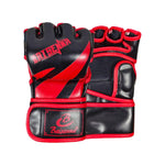 Gants de MMA noirs et rouges Baisenna - Vignette | SacDeFrappe.fr