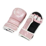 Mitaines de boxe roses avec inscription blanche Xuguan - Vignette | SacDeFrappe.fr