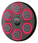 Music Boxing Machine Bluetooth ronde noire 6 cibles rouges - Vignette | SacDeFrappe.fr