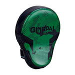 Pattes d'ours de boxe vert et noir en simple ou paire Gingpai - Vignette | SacDeFrappe.fr