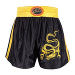 Short boxe thai noir et jaune avec dragon jaune ZhuoAo - Vignette | SacDeFrappe.fr