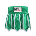 Short femme boxe anglaise vert avec bandes blanches Anotherboxer - Vignette | SacDeFrappe.fr