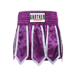 Short femme boxe anglaise violet avec bandes blanches Anotherboxer - Vignette | SacDeFrappe.fr