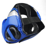 Casque Kick Boxing bleu et noir Gingpai - Vignette | SacDeFrappe.fr
