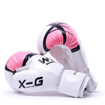 Gants de boxe blancs et roses WSD - Vignette | SacDeFrappe.fr