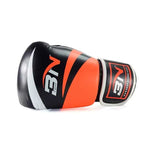 Gants de boxe noirs et orange BN - Vignette | SacDeFrappe.fr