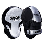 Pattes d'ours de boxe argenté et noir en simple ou paire Gingpai - Vignette | SacDeFrappe.fr