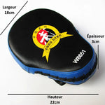 Pattes d'ours de boxe noires et bleues avec inscription chinoise - Vignette | SacDeFrappe.fr