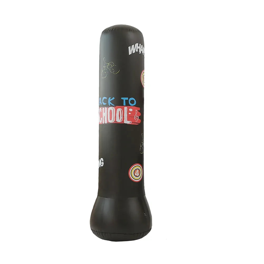 Punching ball gonflable noir Back to School