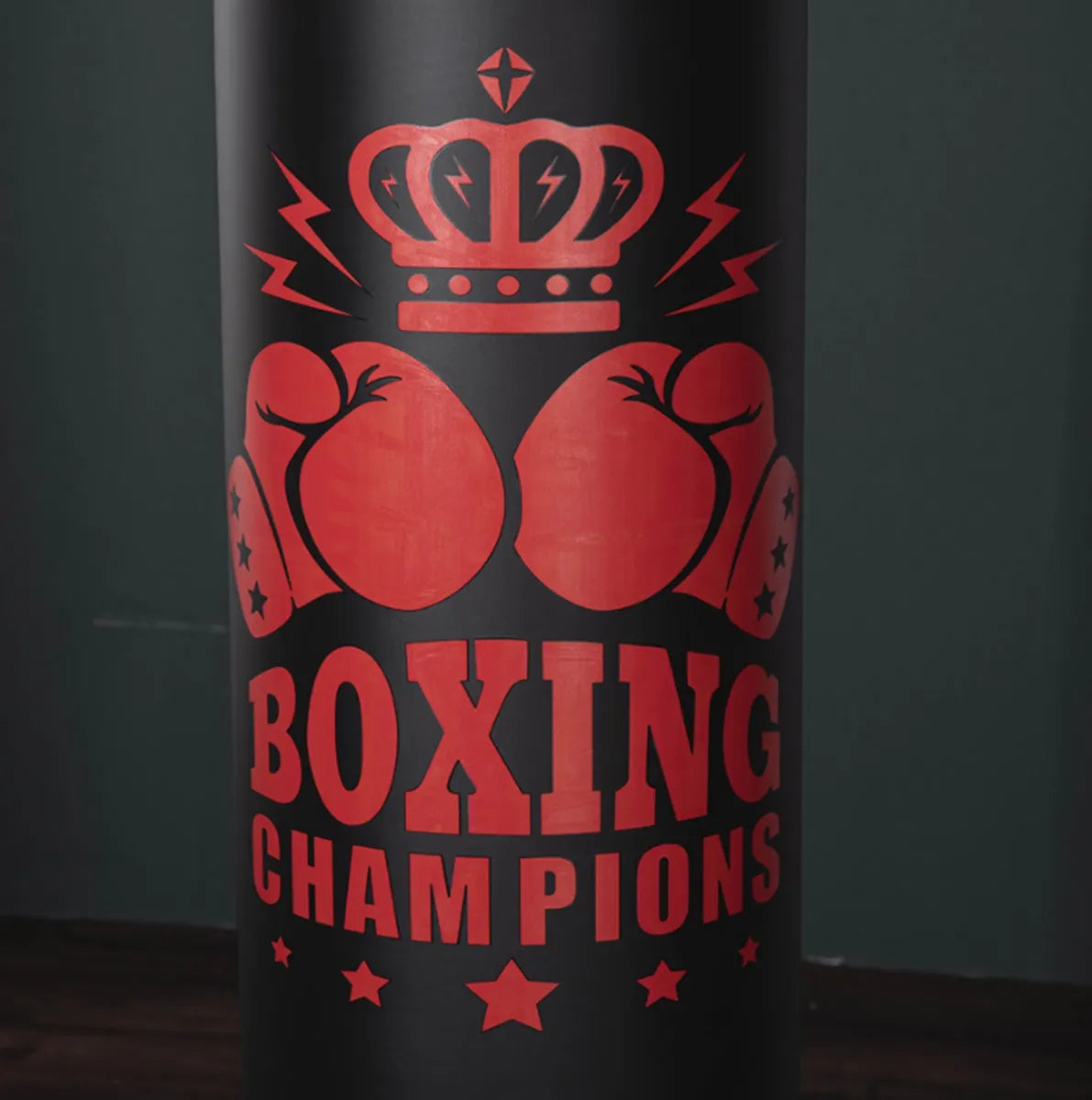 Design du Punching Ball Noir Gonflable Boxing Champions