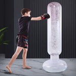 Punching ball gonflable avec des paillettes - Vignette | SacDeFrappe.fr