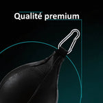 Poire de Vitesse en PU Noir - 28cm - Gonflable - Vignette | SacDeFrappe.fr