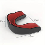 Protège dents boxe rouge et noir avec étui noir - Vignette | SacDeFrappe.fr