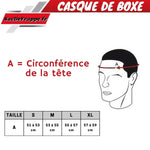 Casque boxe visière rouge Jingpai - Vignette | SacDeFrappe.fr