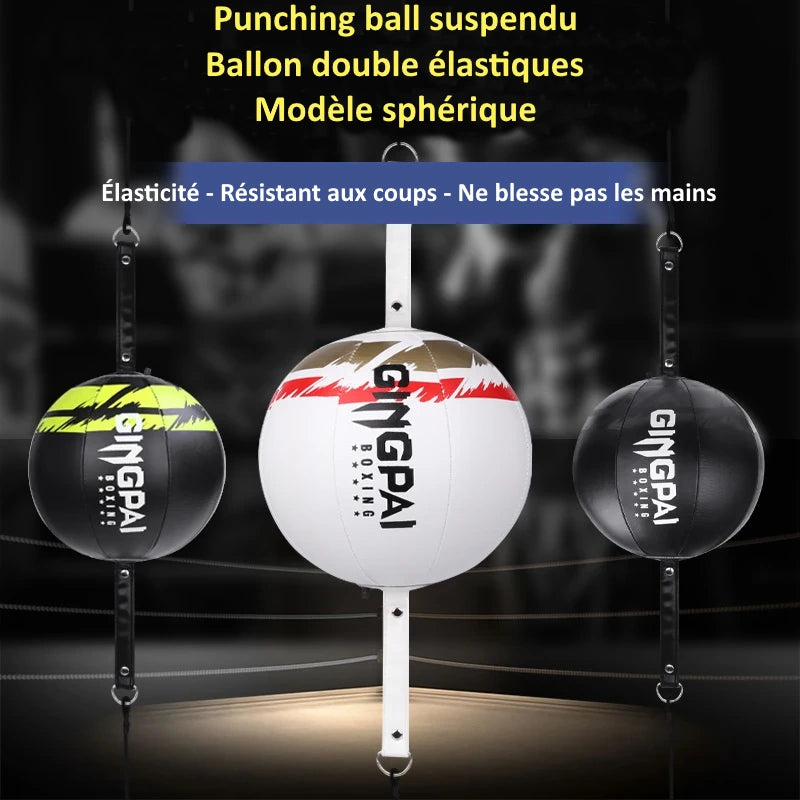 Punching ball suspendu de différentes couleurs