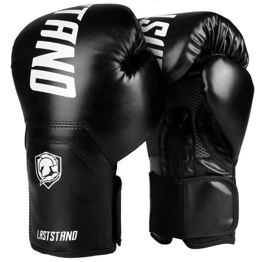 Gants de boxe Laststand noirs en PU cuir