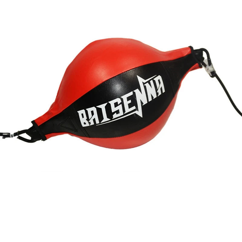 Punching ball suspendu Baisenna rouge et noir.