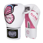 Gants de boxe femme papillon rose et bleu - Vignette | SacDeFrappe.fr