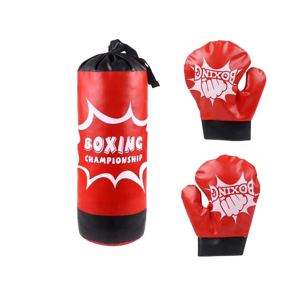 Sac de frappe pour enfants Boxing Championship rouge et noir