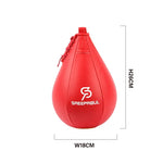 Poire de Vitesse sans fixation en PU Rouge, noir ou gris - 26cm - Gonflable - Vignette | SacDeFrappe.fr