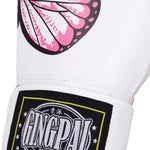 Gants de boxe femme papillon rose et bleu - Vignette | SacDeFrappe.fr