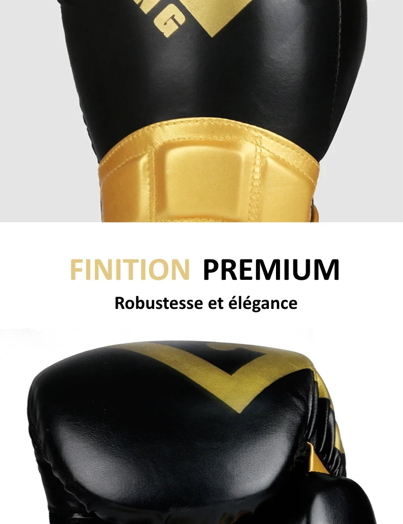 Finition premium des gants de boxe Laststand